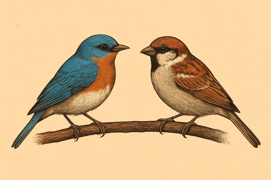 Illustration of Two Birds