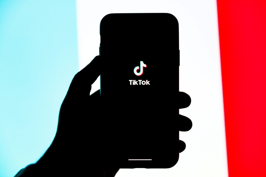 Phone showing TikTok Logo